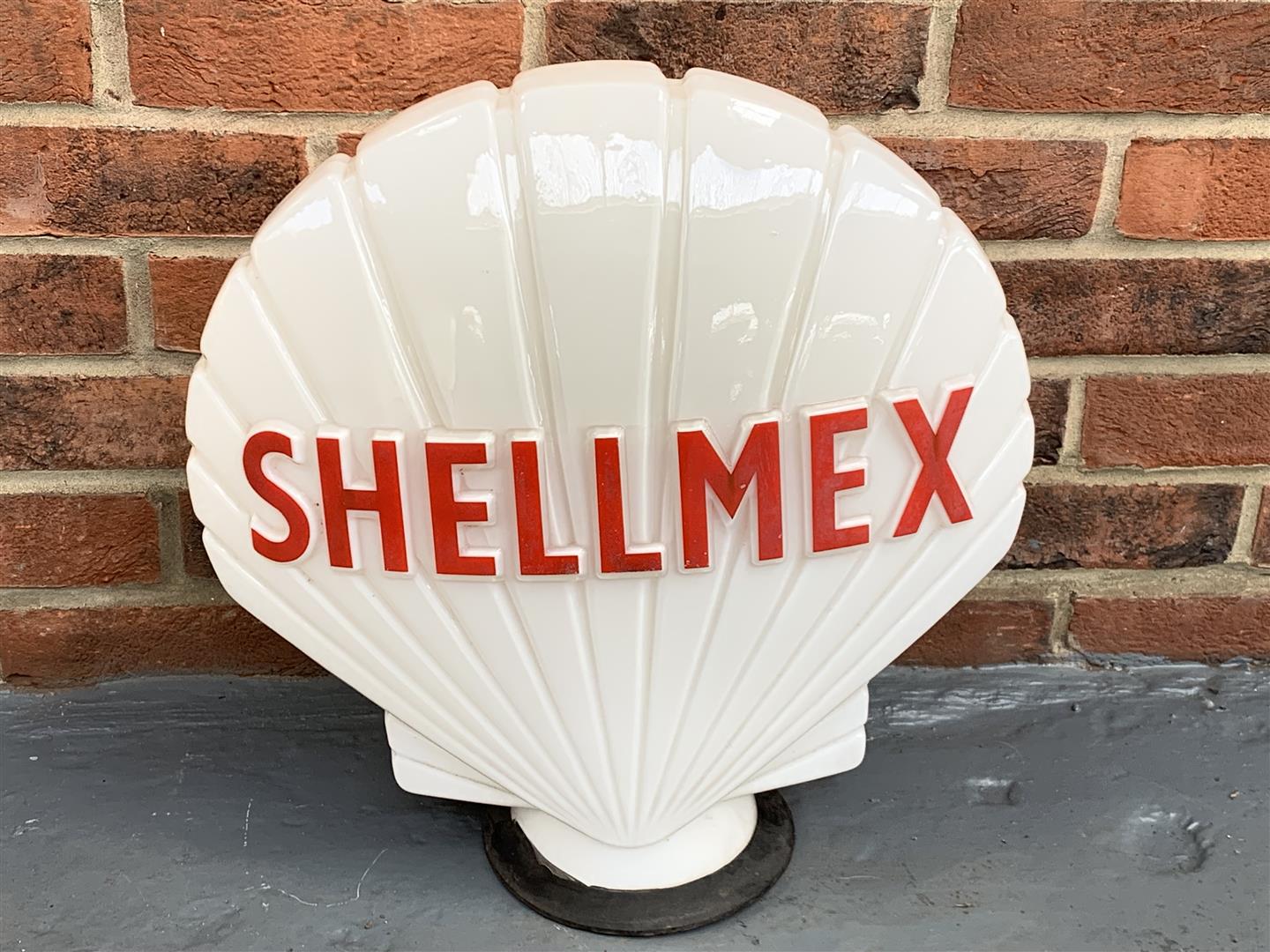 Original Glass ShellMex Petrol Globe - Image 2 of 6