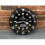 Modern Rolex Submariner Wall Clock