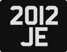 2012 JE Registration Number