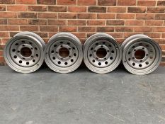 Set Of Four Steel Land Rover Wheels For Series 2/2A/3