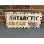 Original Enamel Antarctic Cream Ices Sign