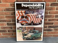 Original 1971 Mini Van & Pick-up Poster