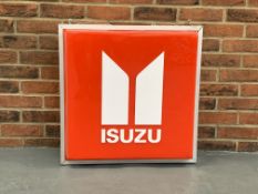 Original ISUZU Illuminated Double Sided Dealership Sign