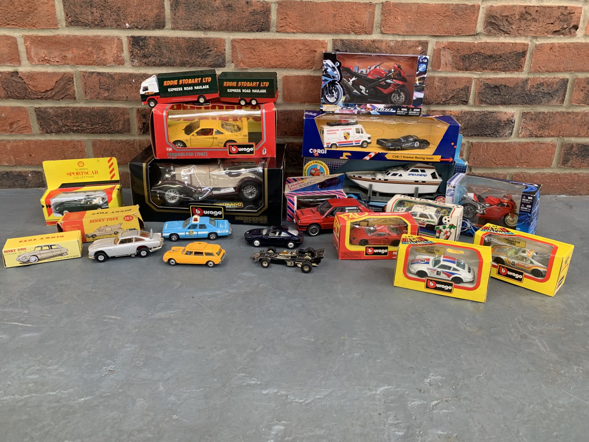 Quantity Of Die Cast Toys To Include Burago, Dinky Etc