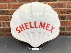 Original Glass ShellMex Fat Boy" Petrol Globe"