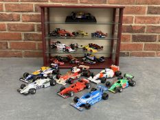 Case Containing A Quantity Of Formula 1 Model Cars