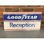 Aluminium Goodyear Reception Sign