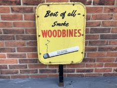 Aluminium Framed Double Sided Woodbines Cigarettes Sign