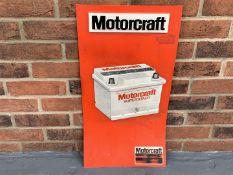 Plastic Motorcraft Batteries Sign