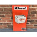 Plastic Motorcraft Batteries Sign