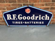 Enamel B.F Goodrich Tires & Batteries Sign