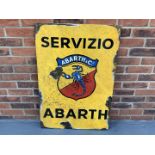 Painted Servizio Abarth Sign (Ex Goodwood Display)