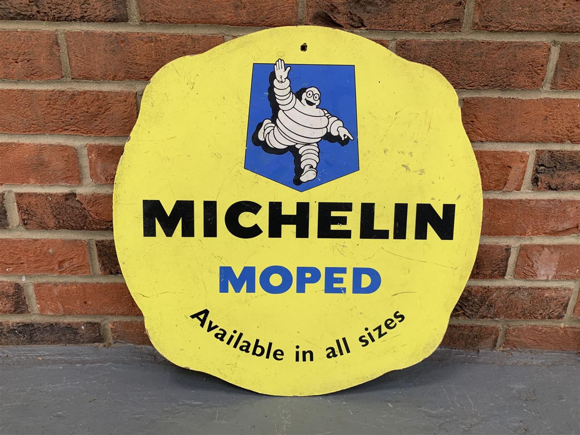 Michelin Moped Sign On Board