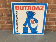 Aluminium Butagaz Double Sided & Flanged Sign