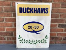 Aluminium Duckhams Q 20-50 Sign