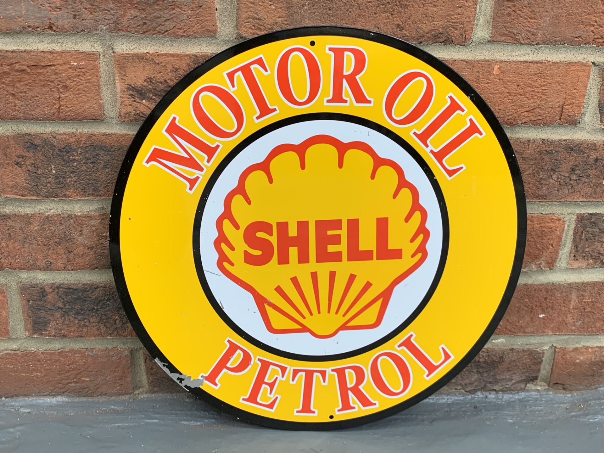 Three Metal NGK, Shell & Goodyear Tyres Signs (3) - Image 3 of 5