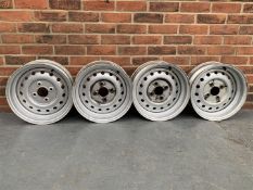 Set Of Four Steel TR6 Wheels