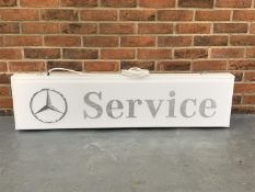 Original Mercedes Service Illuminated Dealership Sign