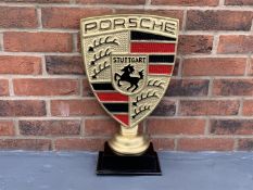 Cast Aluminium Porsche Emblem Display Stand