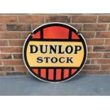 Enamel Circular Double Sided Dunlop Stock Sign