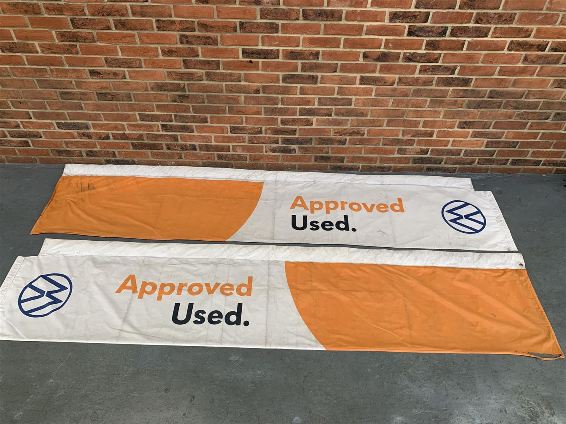 Two Canvas VW Approved/Used Car Banners - Image 2 of 2