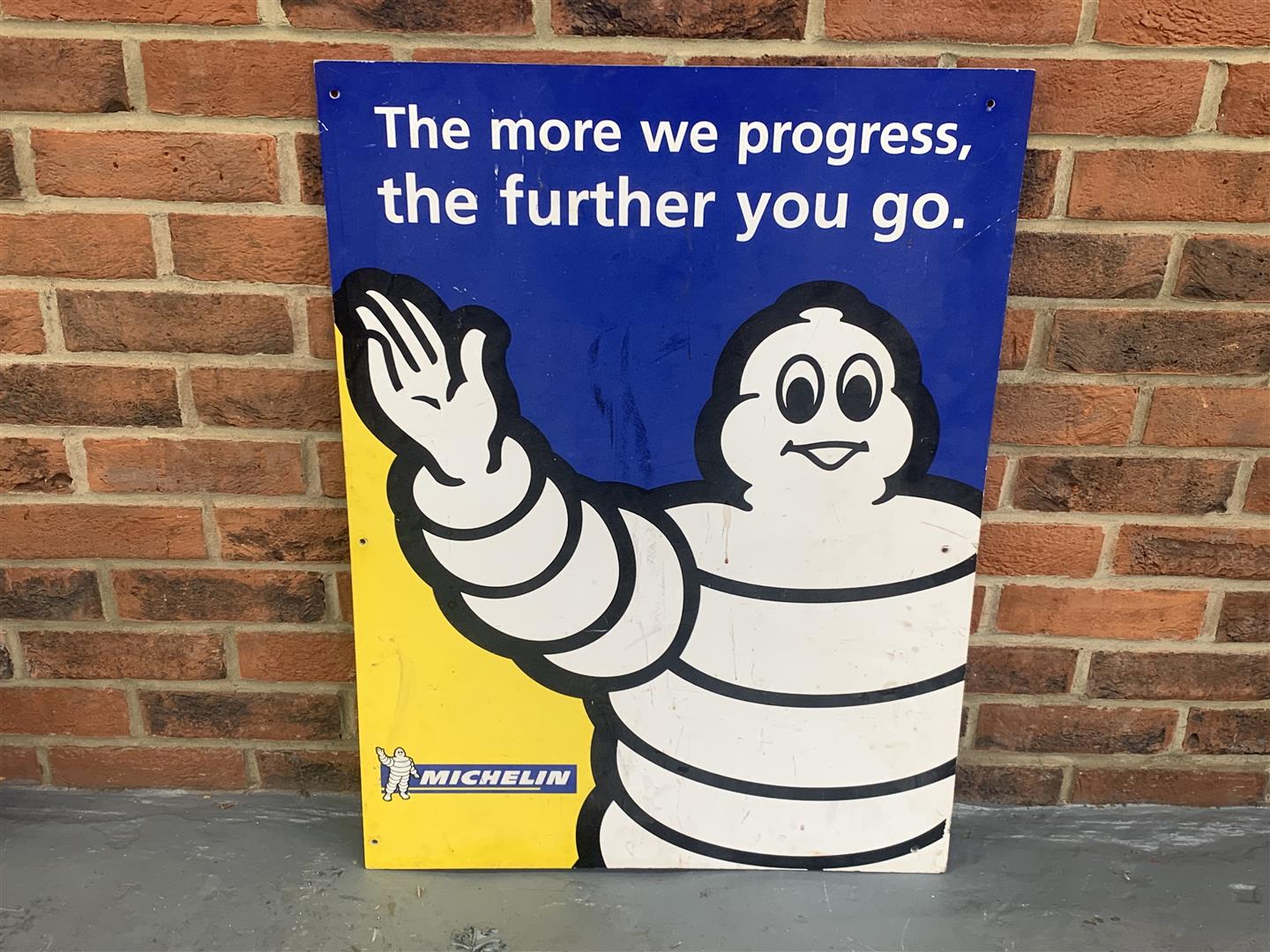 Plastic Michelin The More We Progress The Further You Go""