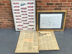 Two Fibreglass Factory Regulations Posters, Print Pit Gate A/P By Myhill & One Other