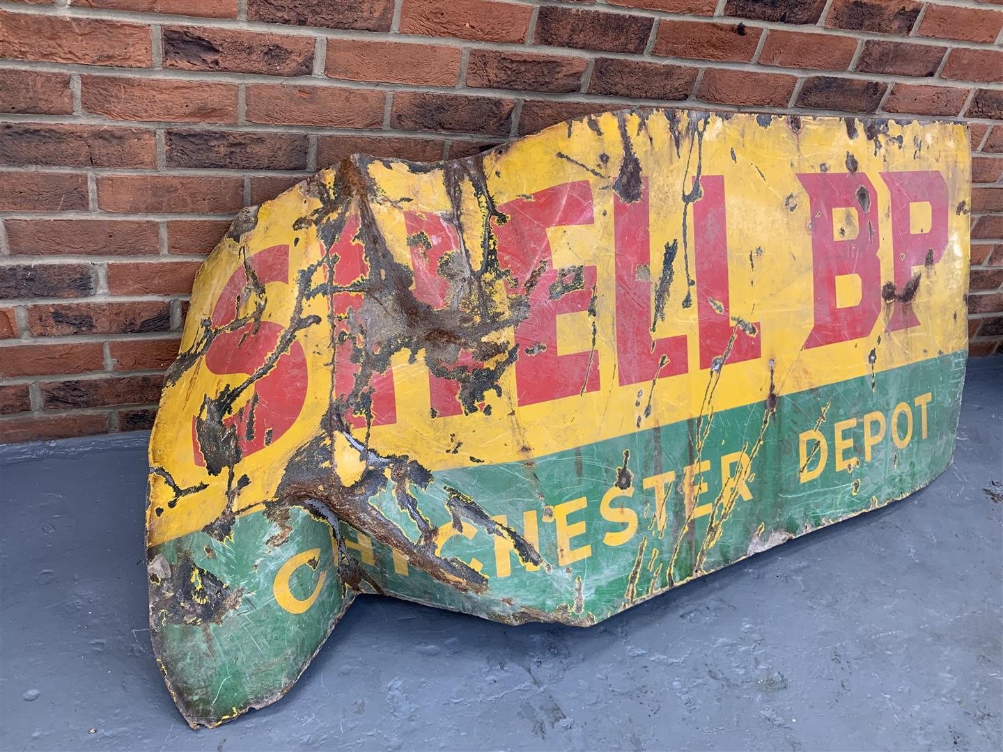 Original Shell/BP Chichester Depot Sign A/F - Image 2 of 3