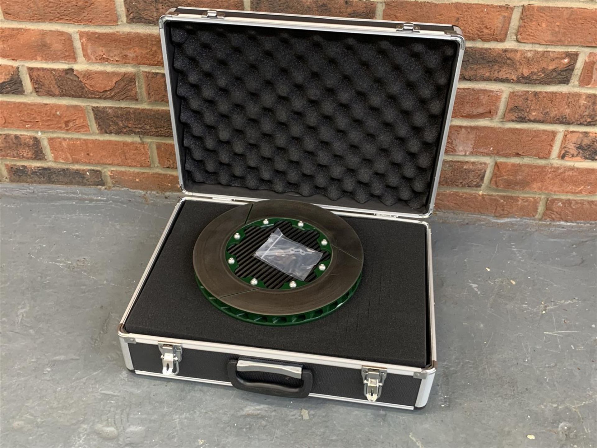 Limited Edition Clock Made From A Formula 2 Break Disc In An Aluminium Case