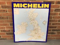 Tin Michelin Map Sign (Dated Jan 92)