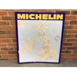 Tin Michelin Map Sign (Dated Jan 92)