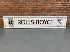 Painted On Board Rolls Royce Sign (Ex Goodwood Display)