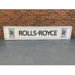 Painted On Board Rolls Royce Sign (Ex Goodwood Display)