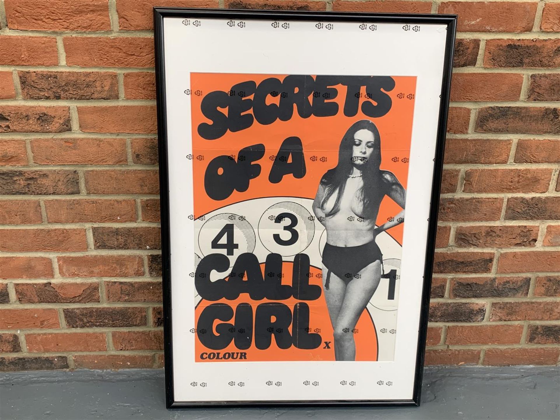 Original Framed Secrets Of A Call Girl" Poster"