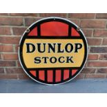 Enamel Circular Double Sided Dunlop Stock Sign