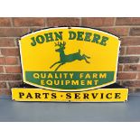 Enamel John Deere Farm Equipment Sign