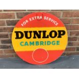 Cardboard Circular Dunlop Cambridge Service Sign