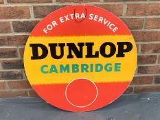 Cardboard Circular Dunlop Cambridge Service Sign