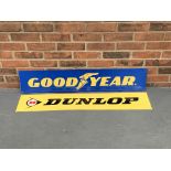 Metal Goodyear & Dunlop Tyres Sign