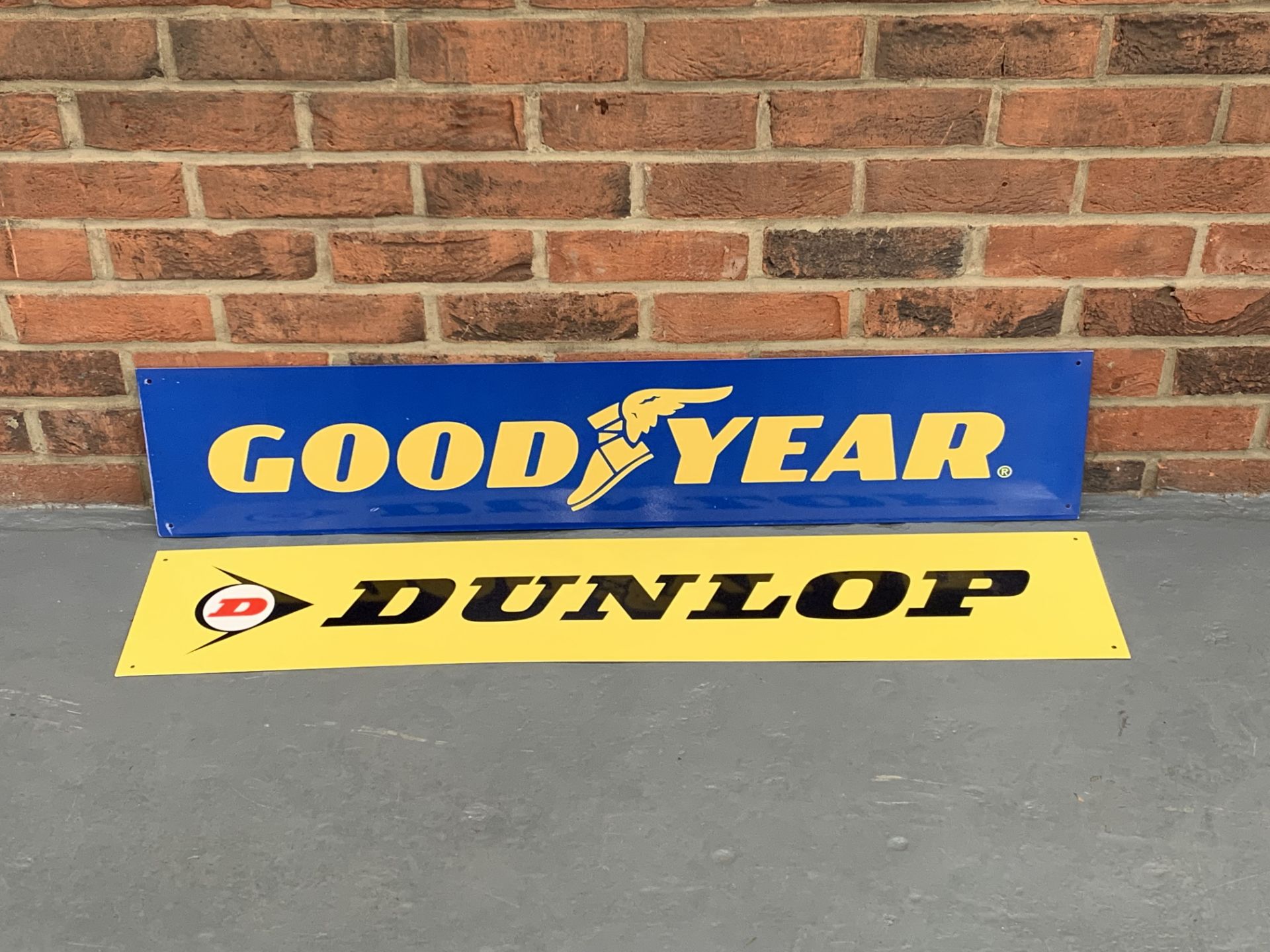 Metal Goodyear & Dunlop Tyres Sign