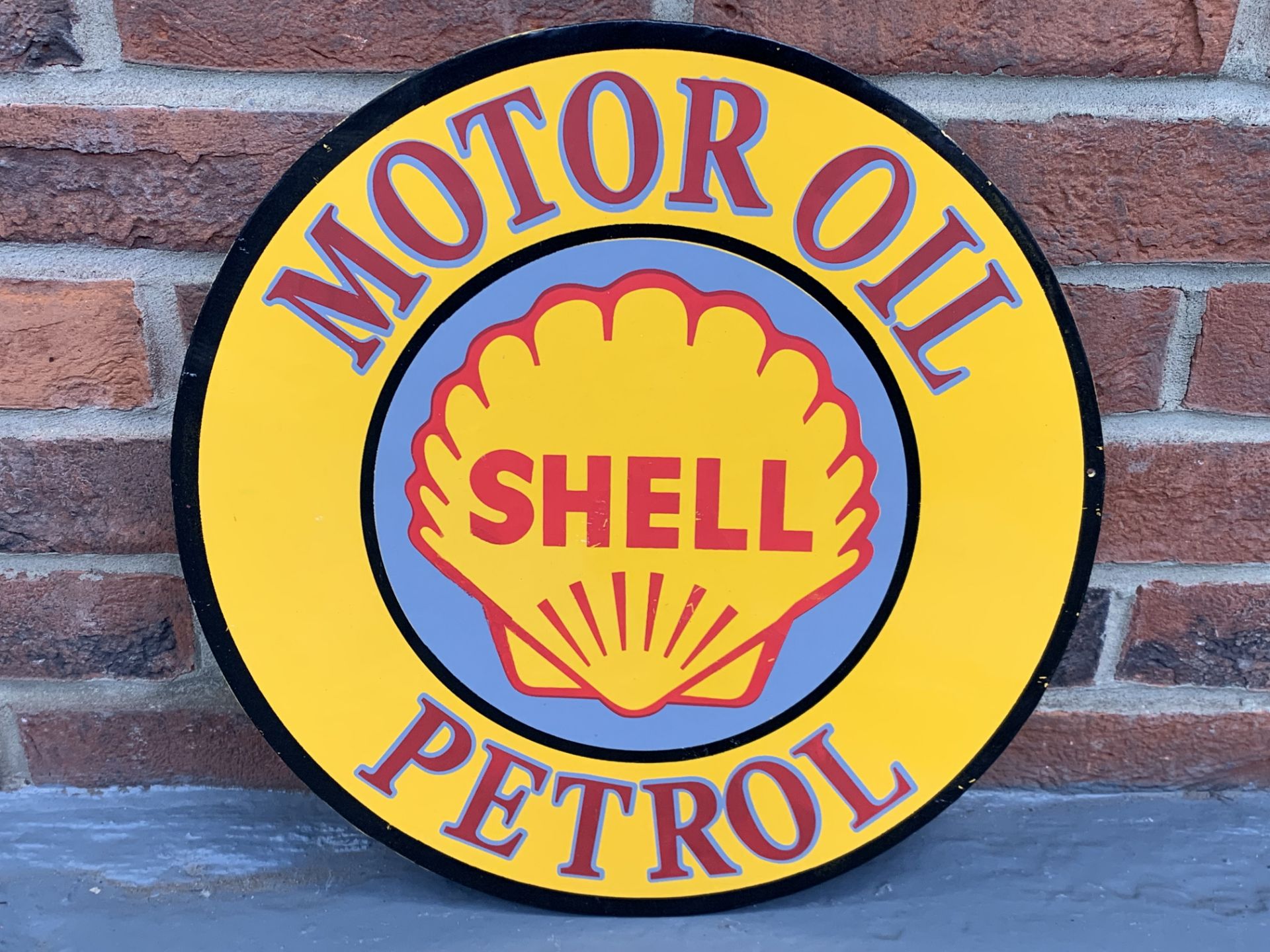 Metal Circular Shell & Esso Sign (2) - Image 2 of 4