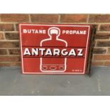 Enamel Double Sided & Flanged Antargaz Sign