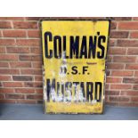 Original Colman's D.S.F Mustard" Enamel Sign"