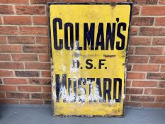 Original Colman's D.S.F Mustard" Enamel Sign"