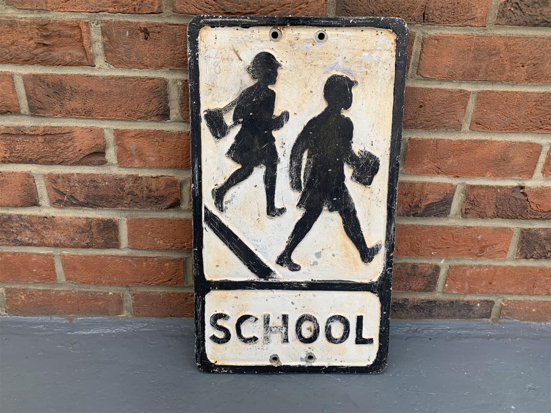 Original Cast Aluminium School Sign