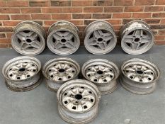 Set Of Four Ford Alloy Wheels & Set Of Five Steel Wheels (9)