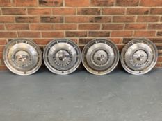 Set Four Chrome Studebaker Wheels Trims