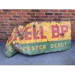 Original Shell/BP Chichester Depot Sign A/F