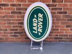 Modern Wall Mounted Oval Land Rover Illuminated Dealership Sign