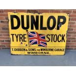 Painted Dunlop Tyre Stock Sign (Ex Goodwood Display)